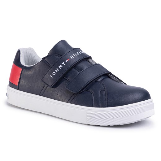 Sneakersy TOMMY HILFIGER - Low Cut Velcro Sneaker T3B4-30719-0193 D Blue/White/Red Y004
