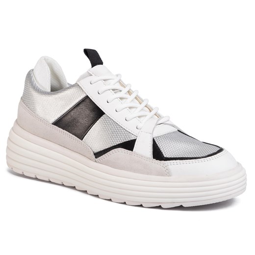 Sneakersy GEOX - D Phaolae B D02FDB 00422 C0628  Silver/Off Wht