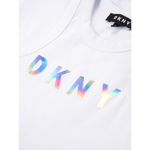 DKNY Sukienka codzienna D32734 M Biały Regular Fit