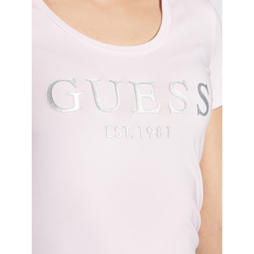 Bluzka damska Guess z napisami z krótkimi rękawami 