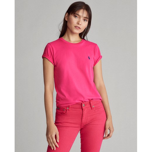 Różowy t-shirt z logo  Ralph Lauren L PlacTrzechKrzyzy.com
