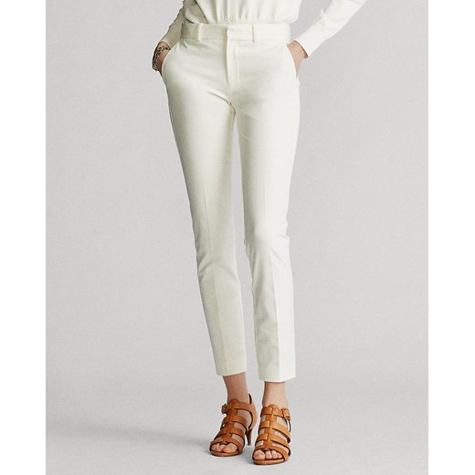 Białe elastyczne spodnie  Ralph Lauren 8 PlacTrzechKrzyzy.com