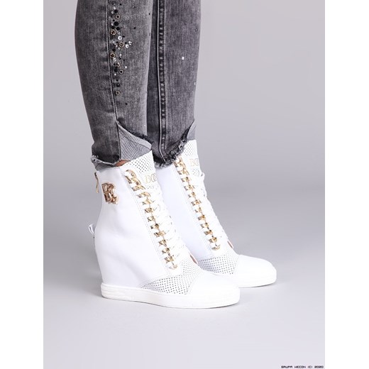Buty sportowe damskie białe Booci w stylu młodzieżowym 