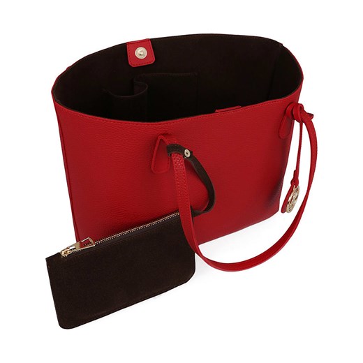 Shopper bag w kolorze czerwonym - 28 x 44 x 14 cm  Beverly Hills Polo Club OneSize promocja Limango Polska 