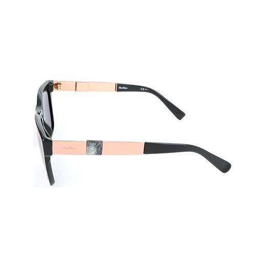 Damskie okulary przeciwsłoneczne w kolorze czarno-szaro-złotym Max Mara  54 okazyjna cena Limango Polska 