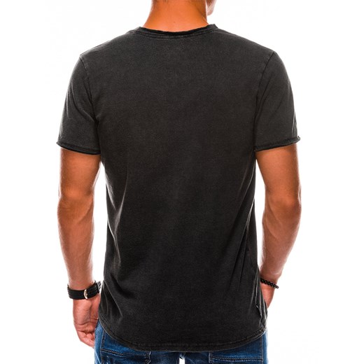 T-shirt męski Ombre z krótkimi rękawami bez wzorów 