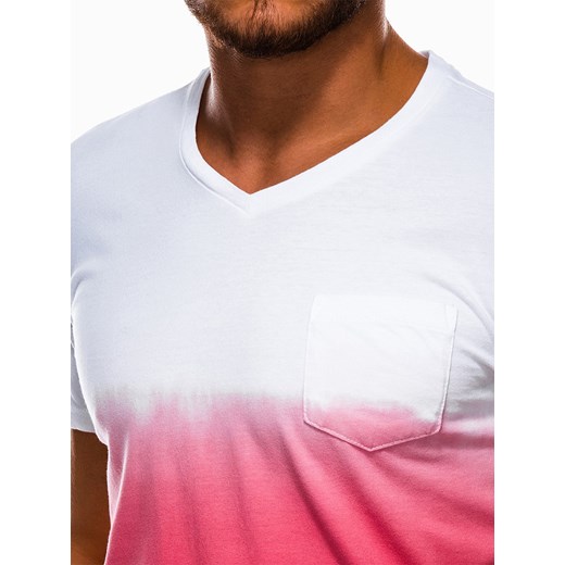 T-shirt męski Ombre z krótkimi rękawami wielokolorowy casualowy 