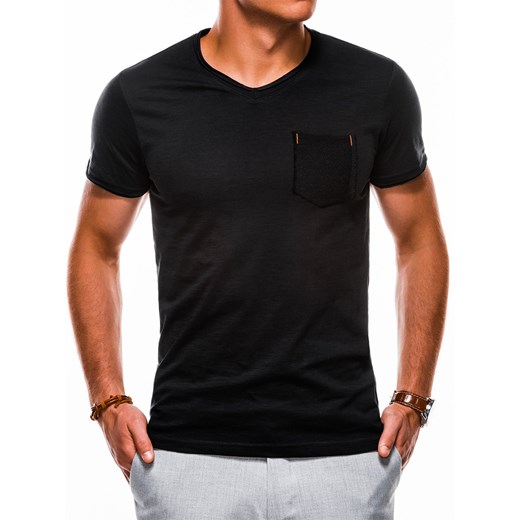 Czarny t-shirt męski Ombre 