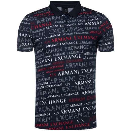 T-shirt męski Armani Exchange w nadruki wielokolorowy z krótkim rękawem młodzieżowy 