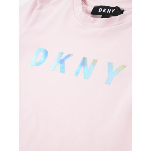 DKNY T-Shirt D35Q47 S Różowy Regular Fit