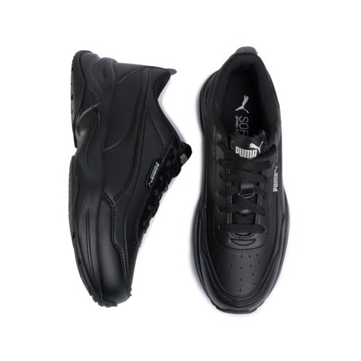 Buty sportowe damskie Puma sneakersy bez wzorów z tworzywa sztucznego wiązane 