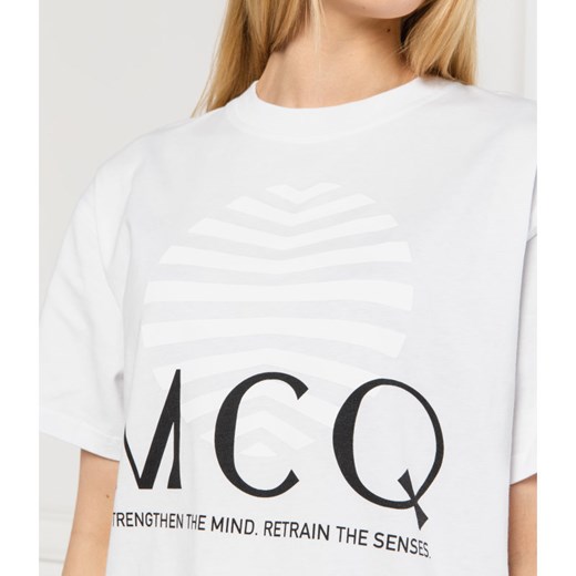 Bluzka damska McQ Alexander McQueen z okrągłym dekoltem 