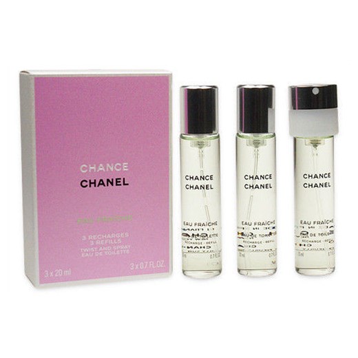 Chanel Chance Eau Fraiche 3x20ml W Woda toaletowa perfumy-perfumeria-pl rozowy zapach