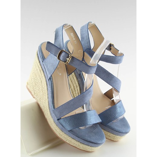 Espadryle na koturnie niebieskie 333-8 BLUE   39 omnido.pl