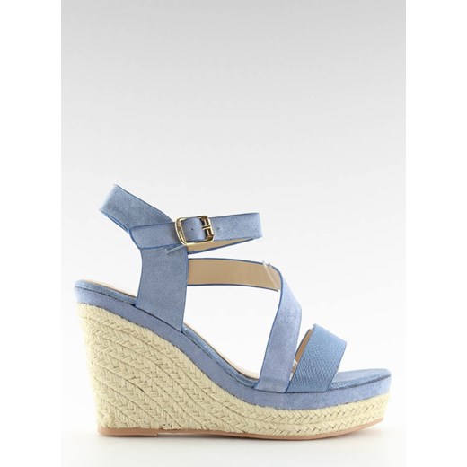 Espadryle na koturnie niebieskie 333-8 BLUE   40 omnido.pl