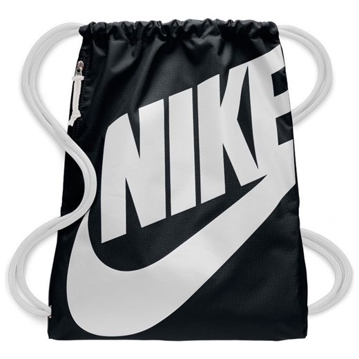 Worek na buty Nike Heritage GymSack czarny z logo Nike  uniwersalny okazja kajasport.pl 