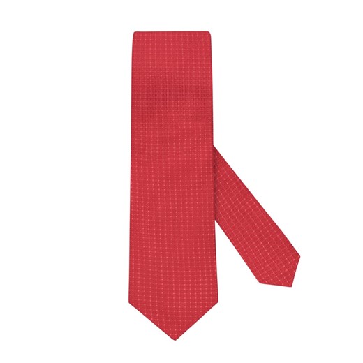 plussize:Olymp, Krawat w 100% z jedwabiu, odporny na plamy Czerwony  Olymp allsize Hirmer DUŻE ROZMIARY