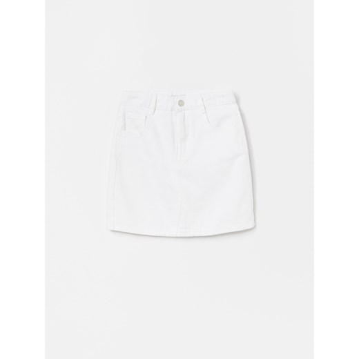 Reserved - Bawełniana spódnica mini - Biały Reserved  122 