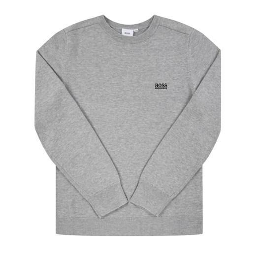 Boss Sweter J25E13 S Szary Regular Fit