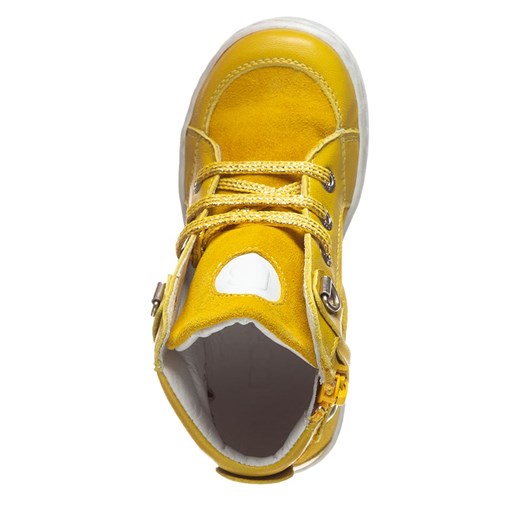 Skórzane sneakersy w kolorze żółtym Bo-bell  21 okazja Limango Polska 