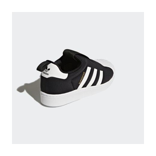 Buty sportowe dziecięce Adidas bez zapięcia w paski z dzianiny 