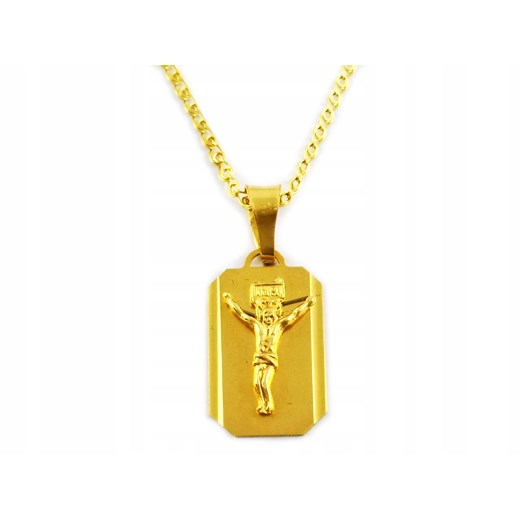 Złoty Łańcuszek Medalik Komunia Chrzest