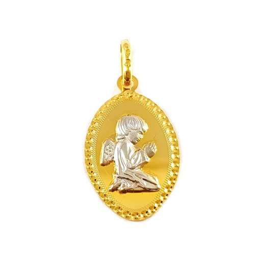 Złoty Medalik Aniołek Złoto 585