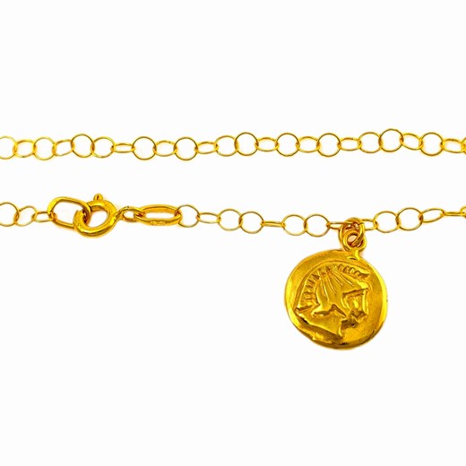 Złota Bransoletka Moneta Złoto 585
