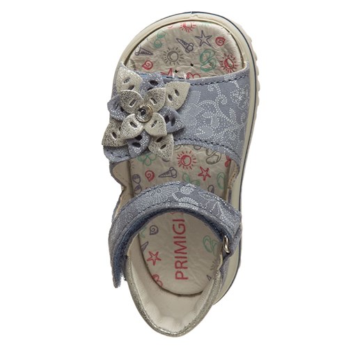 Skórzane sandały w kolorze srebrno-błękitnym Primigi  22 okazyjna cena Limango Polska 