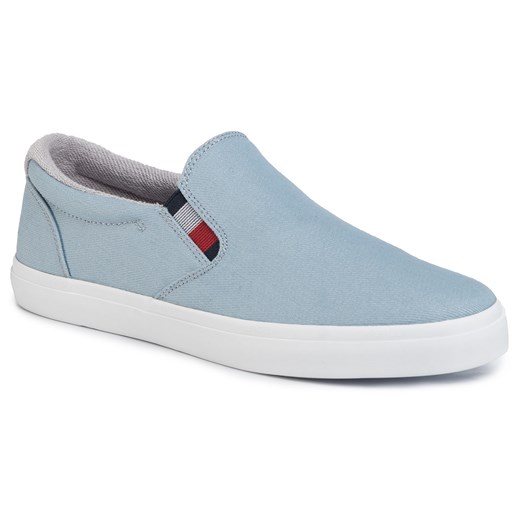 Tenisówki TOMMY HILFIGER - Essential Slip On Sneaker Denim FM0FM02686 Light Denim 1AA