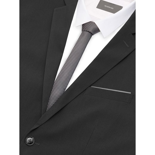 Reserved - Wzorzysty krawat - Szary Reserved  One Size 