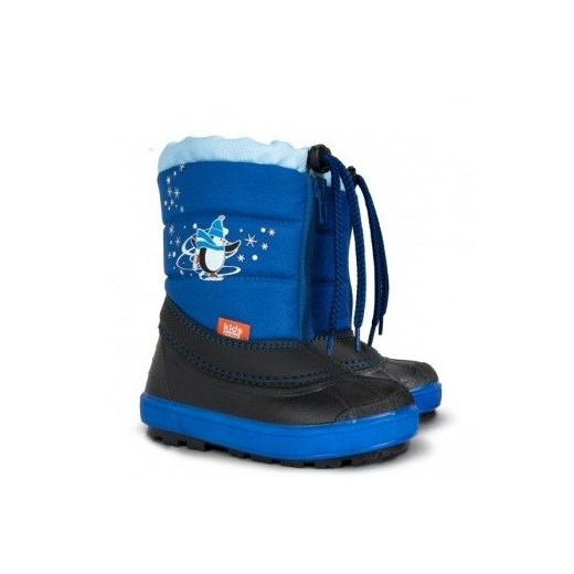 Buty zimowe dziecięce niebieskie Demar śniegowce 