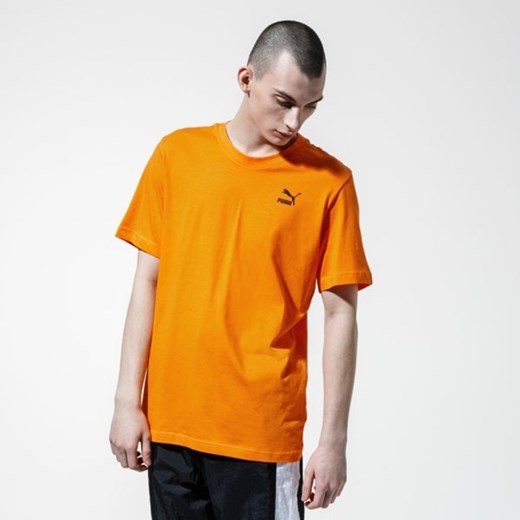 T-shirt męski pomarańczowa Puma z krótkim rękawem 