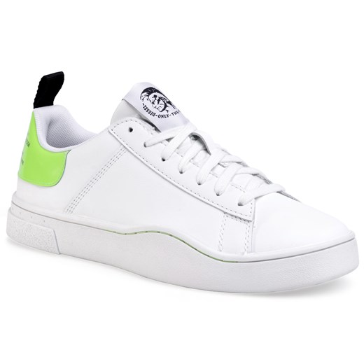 Sneakersy DIESEL - S-Clever Low Lace Y02045 P3145 H1142 White/Green Fluo