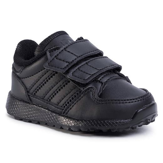 Buty sportowe dziecięce Adidas czarne na rzepy 