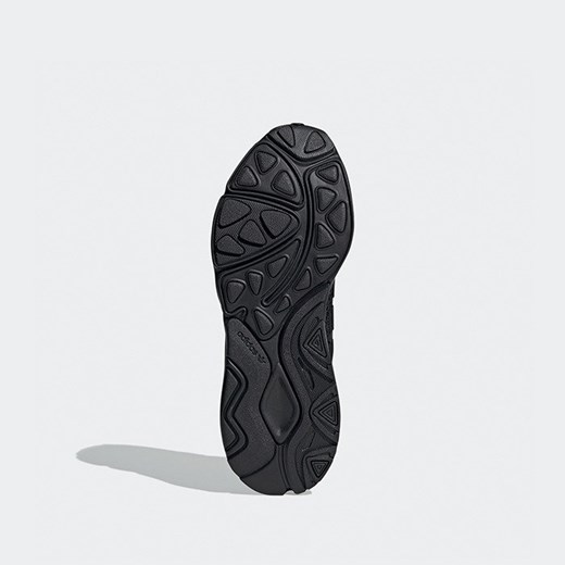 Buty sportowe damskie Adidas Originals czarne na wiosnę bez wzorów sznurowane płaskie 