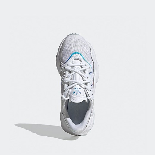 Adidas Originals buty sportowe damskie białe bez wzorów sznurowane 