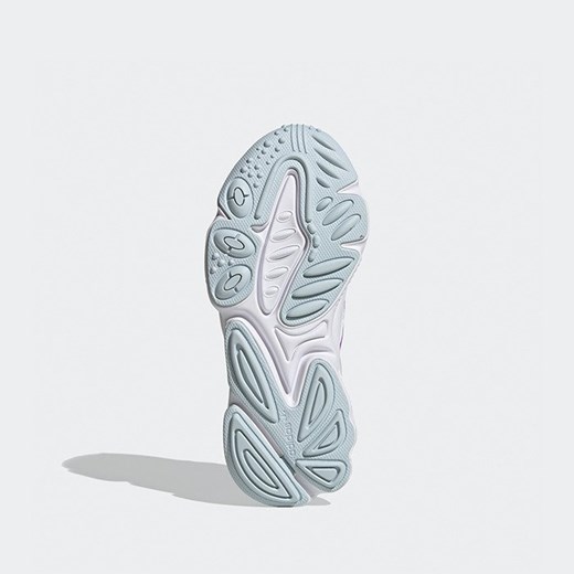 Buty sportowe damskie Adidas Originals sznurowane białe na platformie bez wzorów 