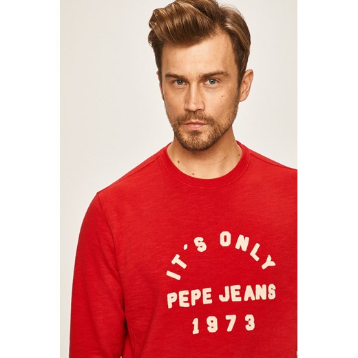 Bluza męska Pepe Jeans młodzieżowa z napisem 