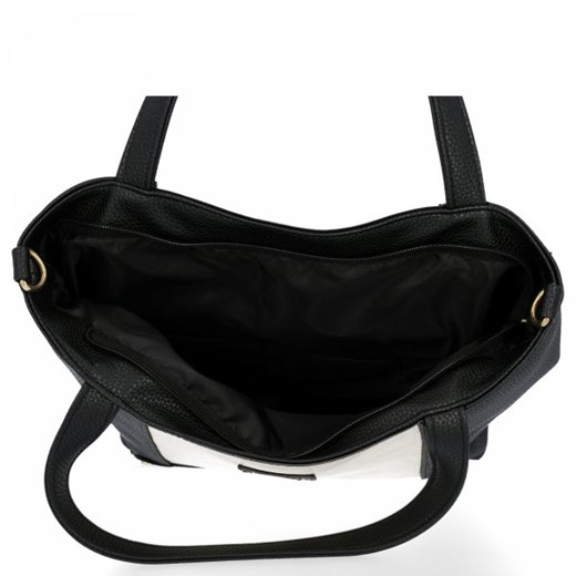 Shopper bag Conci lakierowana mieszcząca a5 na ramię bez dodatków 