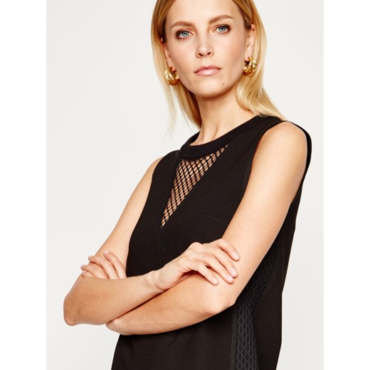 Sukienka Versace Jeans czarna na imprezę mini