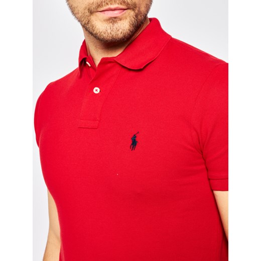 T-shirt męski Polo Ralph Lauren czerwony z krótkim rękawem