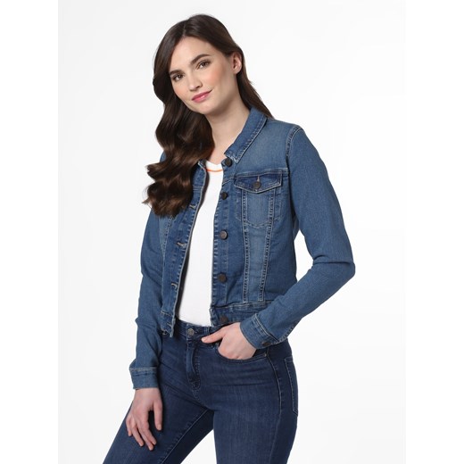 Noisy May Damska kurtka jeansowa Kobiety Dżersej medium stone jednolity ze sklepu vangraaf w kategorii Kurtki damskie - zdjęcie 83025182