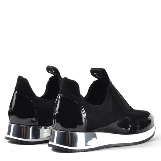 Buty sportowe damskie Claudio Rosetti młodzieżowe na wiosnę czarne 