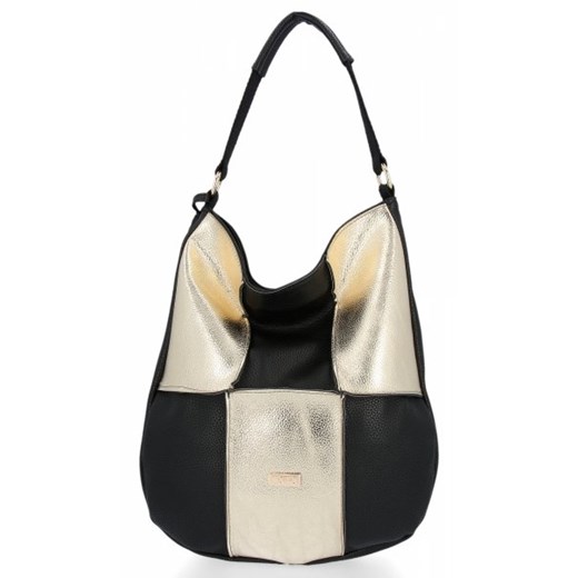 Conci shopper bag średnia w stylu glamour bez dodatków 