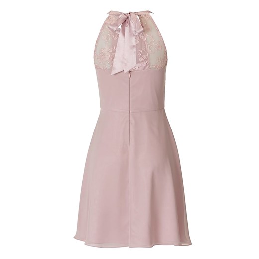 Sukienka Vera Mont na urodziny różowa mini elegancka bez rękawów 