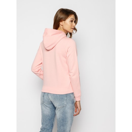 Bluza damska różowa Calvin Klein krótka 