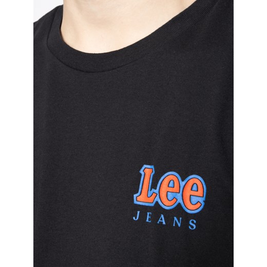 Lee T-Shirt Chest Logo Tee L64RFE01 Czarny Regular Fit