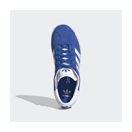 Adidas trampki dziecięce niebieskie zamszowe 
