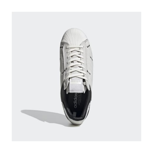Buty sportowe męskie Adidas białe sznurowane skórzane 